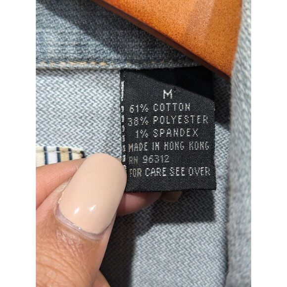 Vintage Lady Enyce Distressed Denim Jacket 90s Y2K Bootcut Jean Suit Set, M/28 - Picture 6 of 15